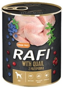DOLINA NOTECI Rafi Mokra karma dla psa przepiórką 12x800g