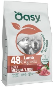 OASY One Animal Protein Adult Medium/Large Lamb jagnięcina sucha monobiałkowa karma dla psa 10kg