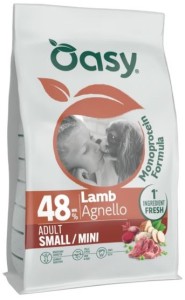 OASY One Animal Protein Adult Small/Mini Lamb jagnięcina sucha monobiałkowa karma dla psa 2kg  