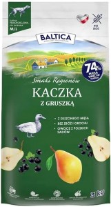 BALTICA Smaki Regionów Kaczka z gruszką dla średnich i dużych ras 3kg 