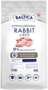 BALTICA Nutraceutic Hypoallergenic Rabbit & Rice M 12kg