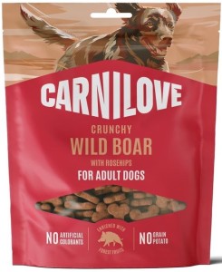 BRIT CARNILOVE Crunchy Snack Wild Boar with Rosehips przysmak dla psa 200g