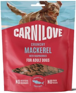 BRIT CARNILOVE Crunchy Snack Mackerel with Raspberries przysmak dla psa 200g