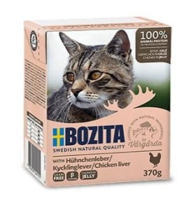 BOZITA Tetra recart Cat Chunks Wątróbka Drobiowa w Galaretce 370g