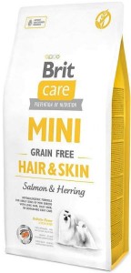 BRIT CARE Mini Grain Free Hair&Skin Salmon&Herring 2kg