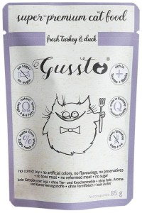 GUSSTO Cat Fresh Turkey&Duck indyk z kaczką /saszetka/ 8x85g