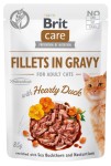 BRIT CARE Cat Pouches Fillets in Gravy with Hearty Duck sos /saszetka/ 24x85g