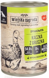 WIEJSKA ZAGRODA Mokra Karma Kaczka z Gruszką 400g